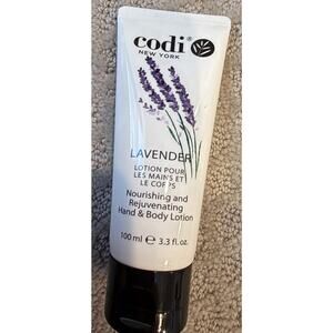 Codi Lavender Nourishing and Rejuvenating Hand & Body Lotion 3.3oz./100ml SEALED